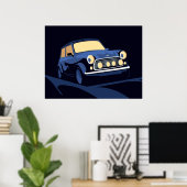 Blue Mini Poster (Heimbüro)