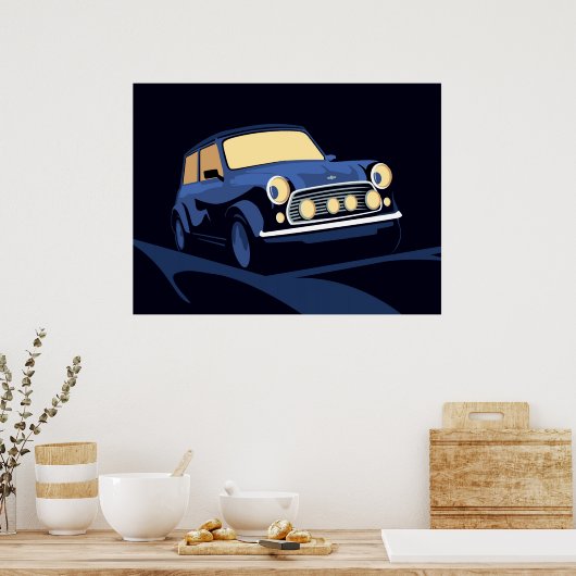 Blue Mini Poster (Küche)