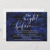 Blue Minimal Probe Abendessen Einladung (Vorderseite)