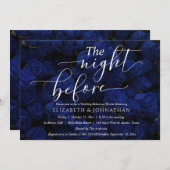 Blue Minimal Probe Abendessen Einladung (Vorne/Hinten)