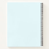 Blue Minimalist Sketched Food Doodle Recipe Book Notizblock (Rückseite)