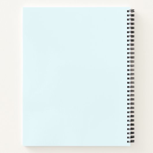 Blue Minimalist Sketched Food Doodle Recipe Book Notizblock (Rückseite)