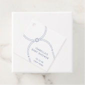 Blue Minimalistisch Boho Arch Baby Dusche Geschenkanhänger (Beispiel)