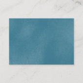 Blue Minimalistisch Book Request Encryption Card Begleitkarte (Rückseite)