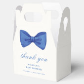 Blue Minimalistisch Bow Boy Baby Dusche Vielen Dan Geschenkschachtel (Geöffnet)