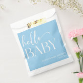 Blue Minimalistisch Hello Baby Dusche Geschenktütchen (Versiegelt)