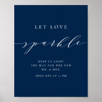 Blue Minimalistisch Script Gelassen Liebe Sparkle