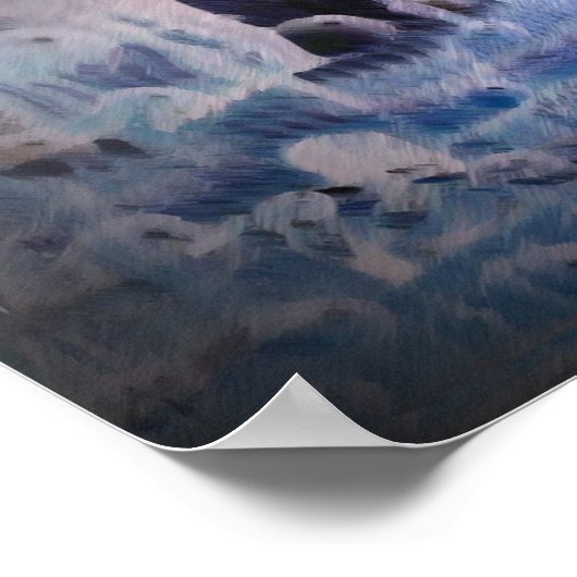 Blue Minster Poster (Ecke)