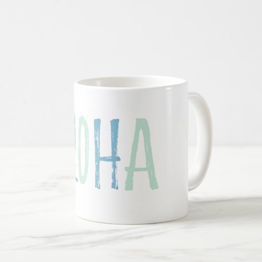 Blue Mint Aloha Kaffeetasse (VorderseiteRechts)