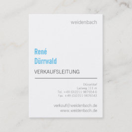 Blue Mint Elegante Moderne Business Card Visitenkarte