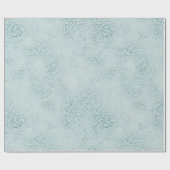 Blue Mint Leopard Print Glitzer Geschenkpapier (Flach)