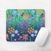 Blue Minze Gradient Garden Blume Hübsches Design Mousepad (Mit Mouse)