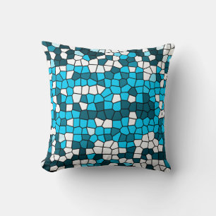 Blue Mirage Mosaic Kissen