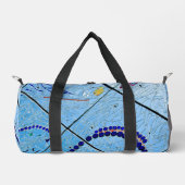 Blue Mirror Mosaic Duffle Bag (Vorderseite)