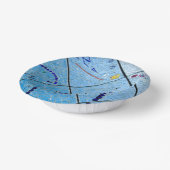 Blue Mirror Mosaic Pappteller (Gewinkelt)