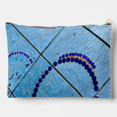 Blue Mirror Mosaic Zubehörtasche (Rückseite)