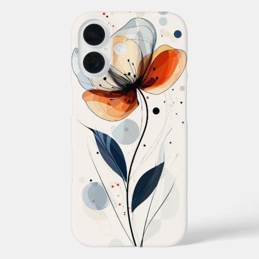 Blue Mist Blossom Case-Mate iPhone Hülle (Rückseite)