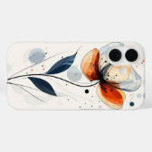 Blue Mist Blossom Case-Mate iPhone Hülle (Rückseite (Horizontal))