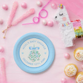Blue Mistletoe Baby Shower Paper Teller (Party)