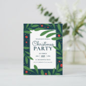 Blue Mistletoe | Einladung zur Feier (Stehend Vorderseite)