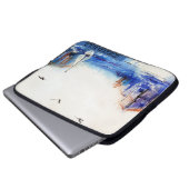 Blue Misty Morning Laptopschutzhülle (Vorne Knopf)