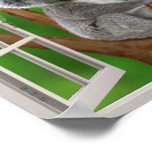 Blue-Mit Augen Baby Koala Bear Fake Window Poster (Ecke)