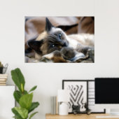 Blue Mit Augen Beauty Poster (Heimbüro)