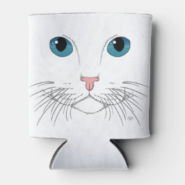 Blue Mit Augen Cat Can Cooler Dosenkühler