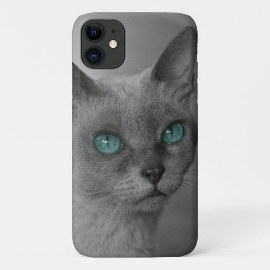 Blue Mit Augen Cat Case Mate Samsung Galaxy Case (Rückseite)