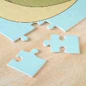 Blue Mit Augen Cat Jigsaw Puzzle (Seite)