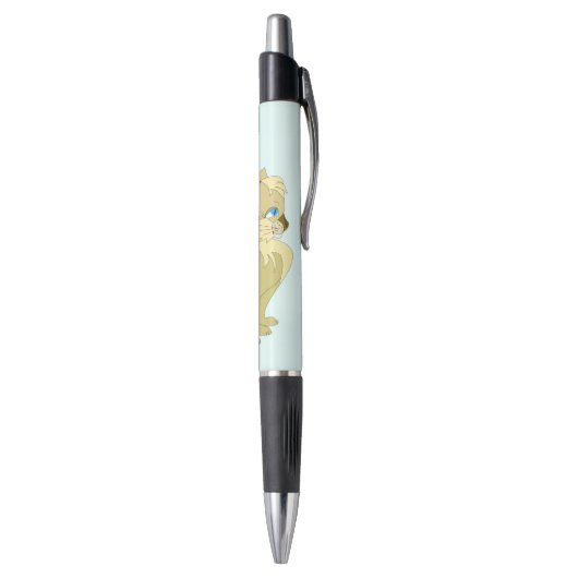 Blue Mit Augen Cat Pen Kugelschreiber (Unterseite (Vertikal))