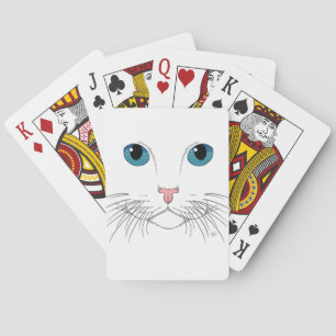 Blue Mit Augen Cat Playing Cards Spielkarten