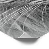 Blue Mit Augen Cat Poster (Ecke)