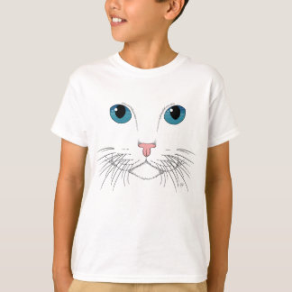 Blue Mit Augen Cat T - Shirt