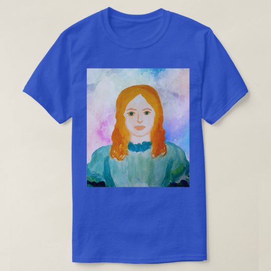 Blue Mit Augen Fair Maiden T-Shirt (Design vorne)