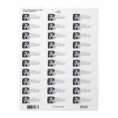 Blue Mit Augen Husky Mailing Labels (Vorne)