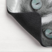 Blue-Mit Augen Kitten Mouse Pad Mousepad (Ecke)
