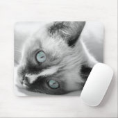 Blue-Mit Augen Kitten Mouse Pad Mousepad (Mit Mouse)