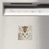 Blue Mit Augen Kitty Magnet (In Situ (Geschirrspüler))