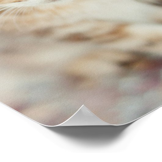 Blue Mit Augen Kitty Poster (Ecke)