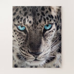 Blue Mit Augen Leopard Fotografy Art Puzzle<br><div class="desc">Dieses wunderschöne,  blau-mit Augen Puzzle aus Leopardenfotografie ist ein großartiges Geschenk für Tierfreunde.</div>