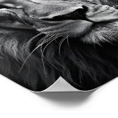 Blue Mit Augen Lion Poster (Ecke)