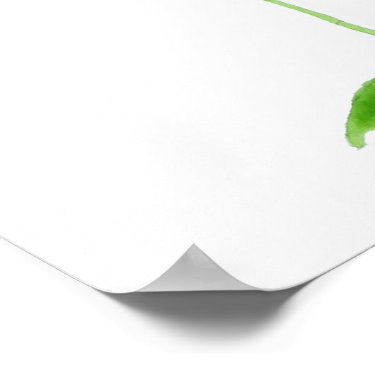 Blue mit Augen Mary Blume Poster (Ecke)