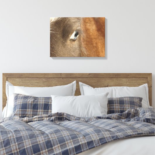 Blue Mit Augen Mini Filly Leinwanddruck (Insitu (Schlafzimmer))