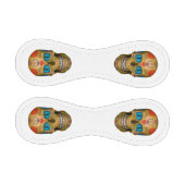 Blue Mit Augen Sugar Skull Zombie Baseball (Paneele)