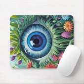 Blue Mit Augen Susan Mousepad (Mit Mouse)