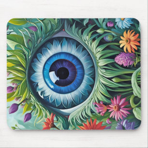 Blue Mit Augen Susan Mousepad