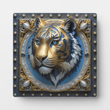 Blue Mit Augen Tiger