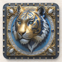 Blue Mit Augen Tiger