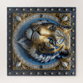 Blue Mit Augen Tiger Puzzle (Horizontal)